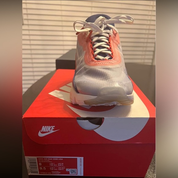 Nike Air Max 2090 Blue and Orange Sneakers